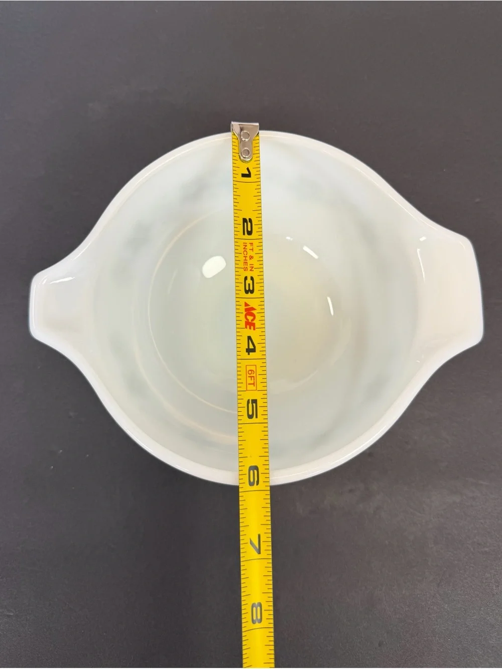 Pyrex 441 Spring Blossom Crazy Green Daisy 1.5 Qt Mixing Cinderella Bowl